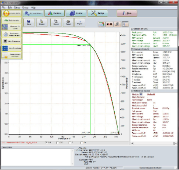 PROFITEST PV1500光伏組件IV測(cè)試儀軟件分析
